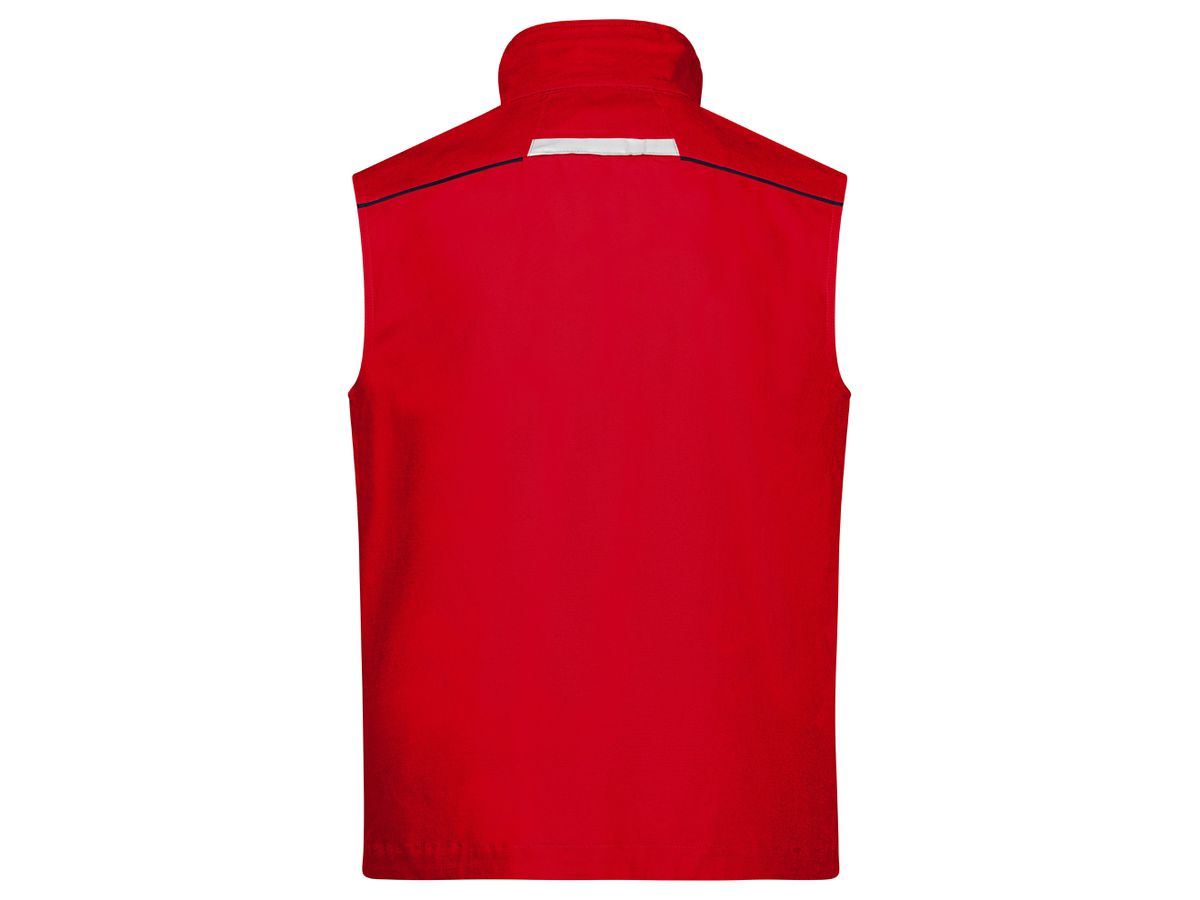 JN Workwear Vest - COLOR - JN850 red/navy, Größe 3XL