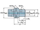 COROMANT Adapter Capto - Weldon C8-391.20-10070