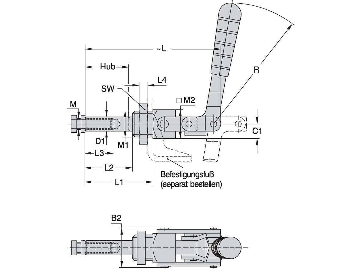 Schubstangen - Spanner DST 624 - MM