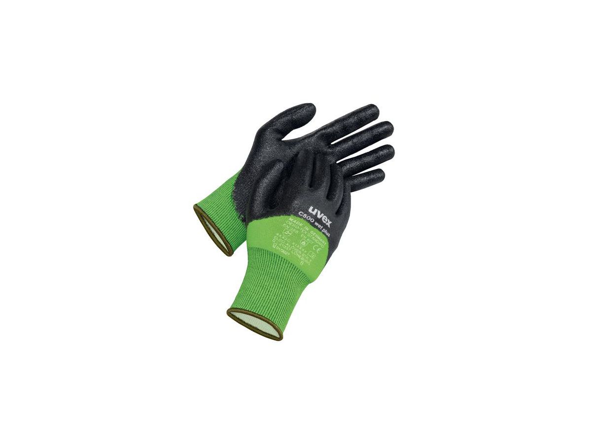 UVEX Schnittschutzhandschuh C500 wet plus, Nr. 60496, 3/4 Beschichtung, Gr.11