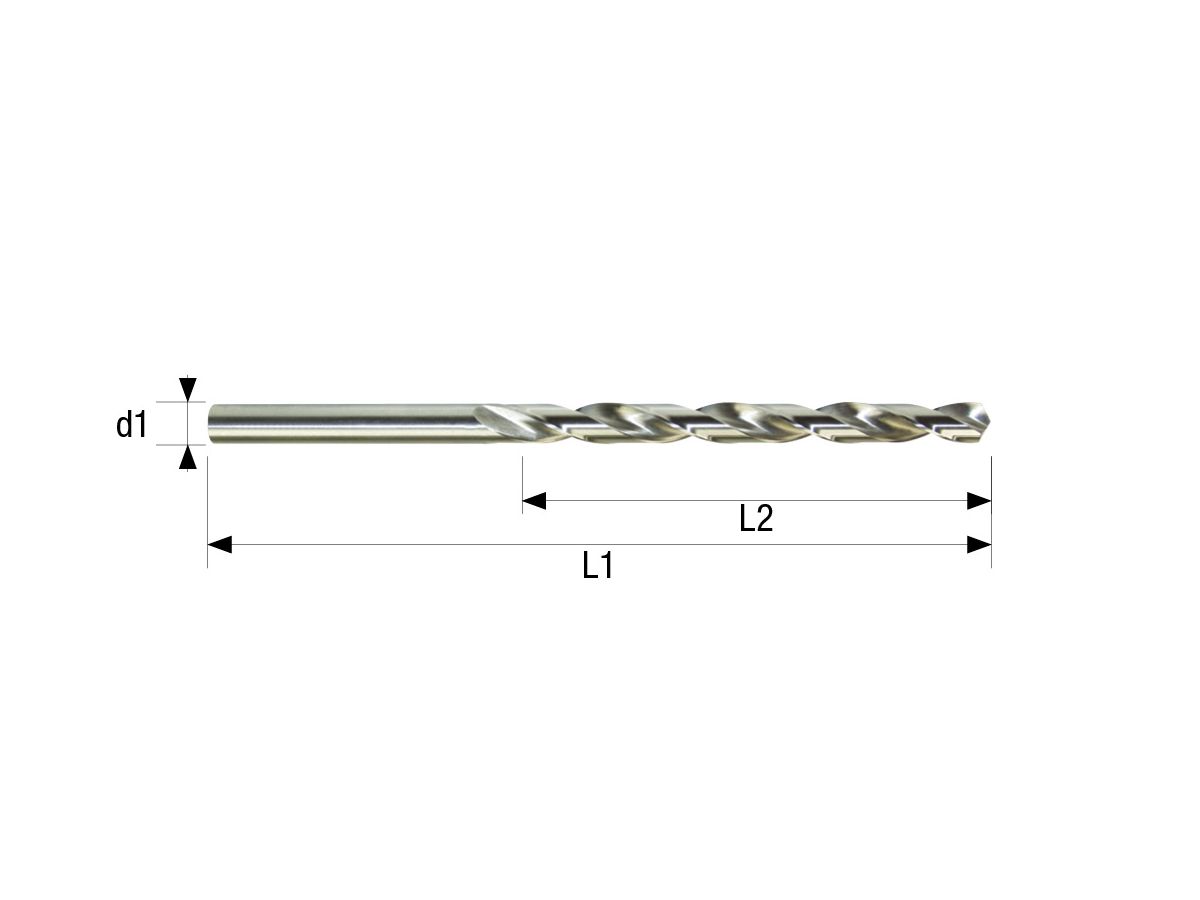 WEMAG Spiralbohrer DIN340/N HSS blank profilgeschliffen 118 Grad  4,2mm