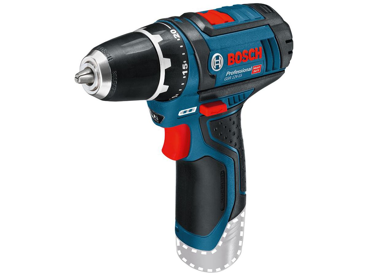 BOSCH Akku-Bohrschrauber Clic & Go GSR 12 V- 15 Professional in L-Boxx