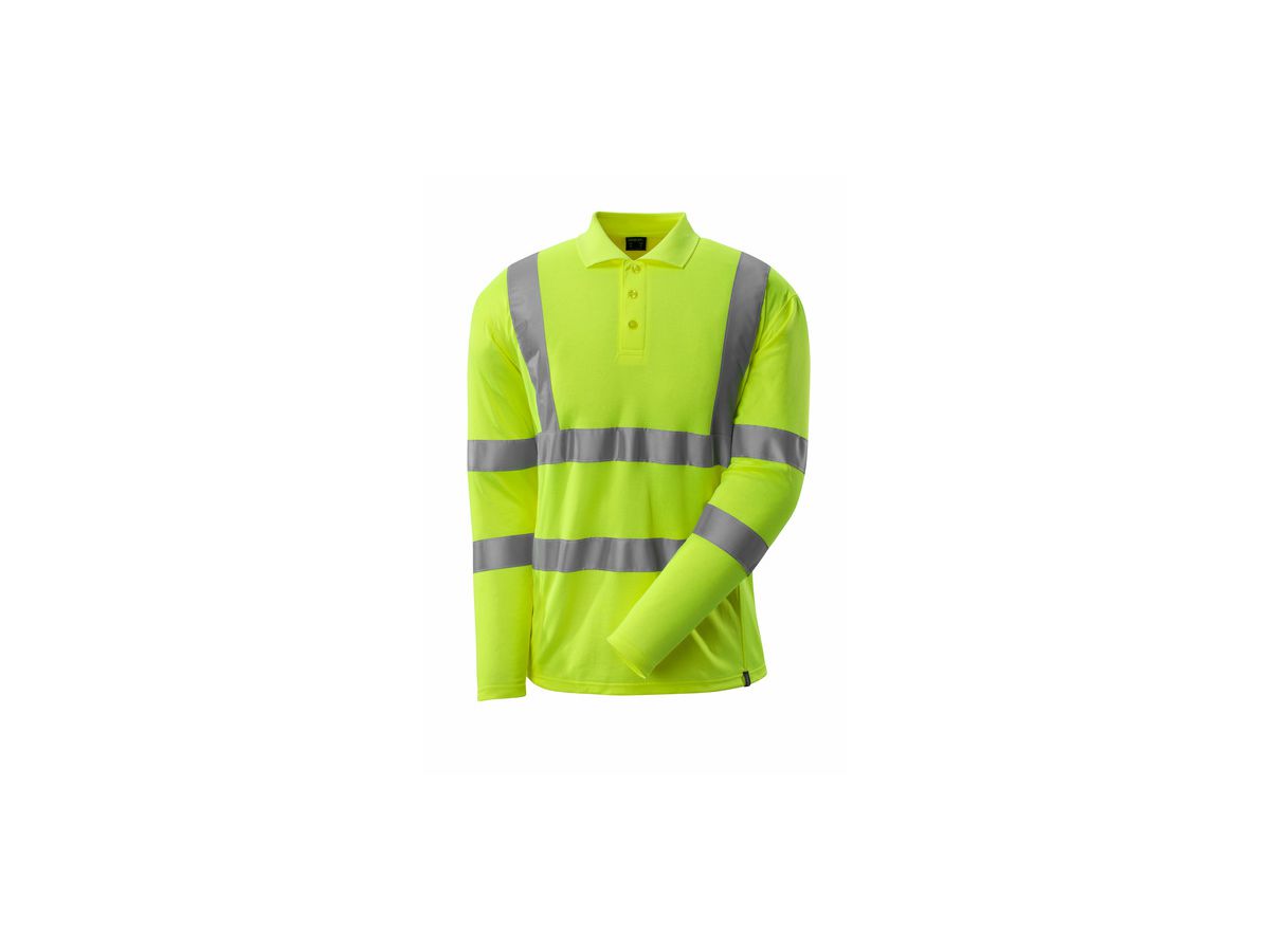 MASCOT Polo-Shirt, langarm, KL.3 18283-995, hi-vis gelb, Gr. L