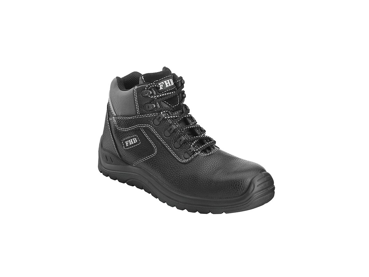 FHB Schnürstiefel Wilfried 83962 S3 Gr. 42 Rindleder schwarz