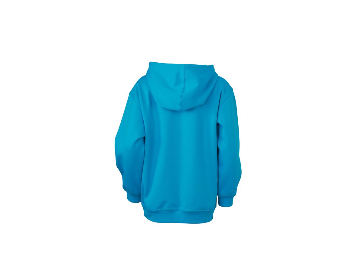 JN Hooded Sweat Junior JN047K 80%BW/20%PES, turquoise, Größe M