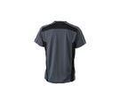 JN Craftsmen T-Shirt JN827 100%PES, carbon/black, Größe 3XL