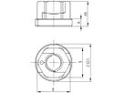 TWINNUT-moer met kraag 6333S-M6 AMF 6333SB-M6