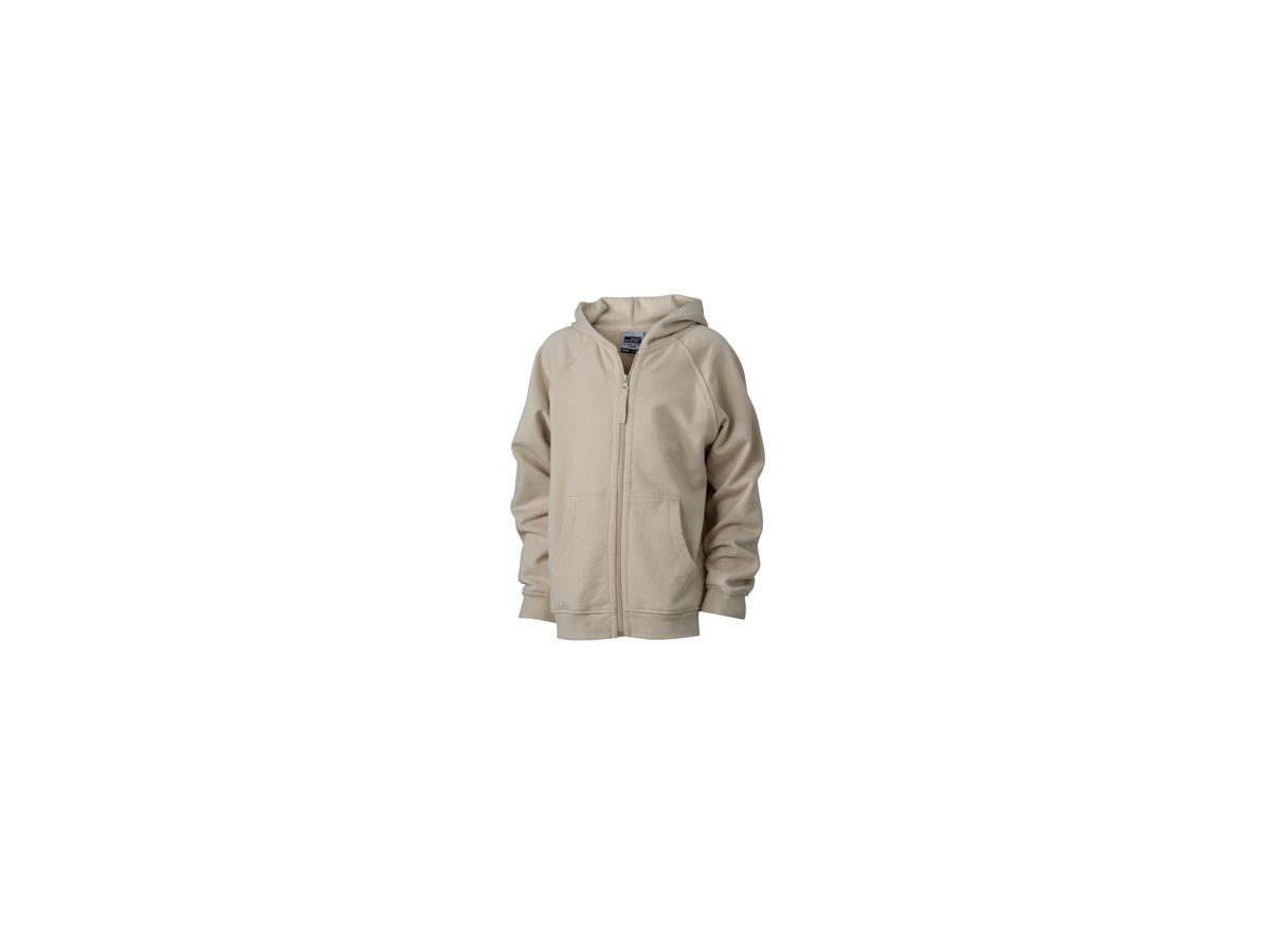JN Hooded Jacket Junior JN059K 100%BW, stone, Größe XS