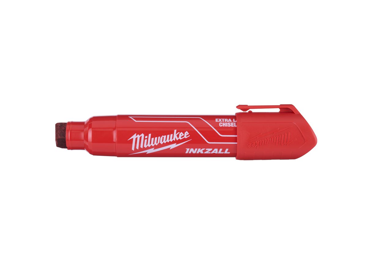 MILWAUKEE INKZALL Permanentmarker Keilspitze XL rot