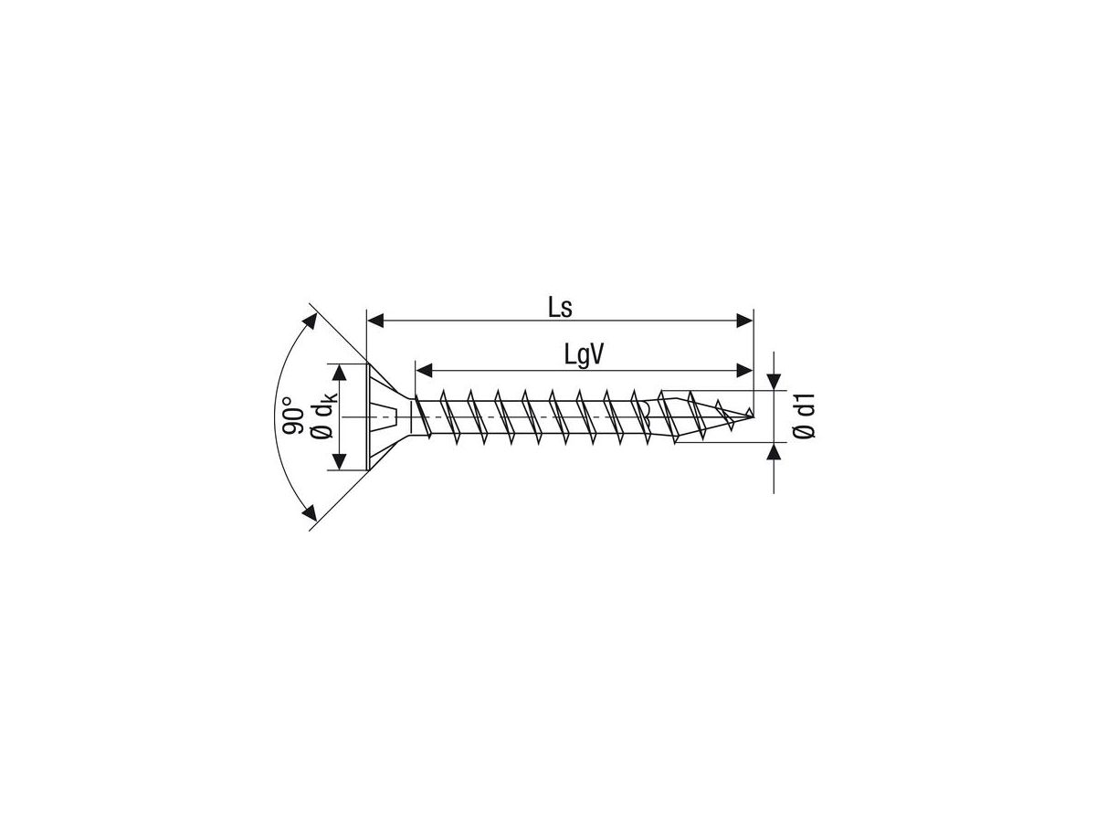 SPAX Senkmultikopf PZ2 YELLOX Vollgewinde, 3,5x25mm, 200St