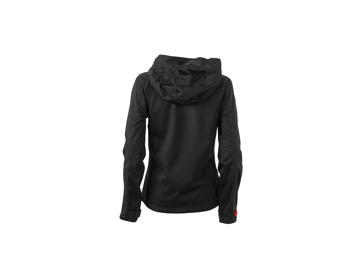 JN Ladies Outdoor Jacket JN1097 100%PES, black/red, Größe S