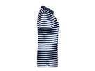 JN Ladies' Polo Striped 8029 navy/white, Größe M