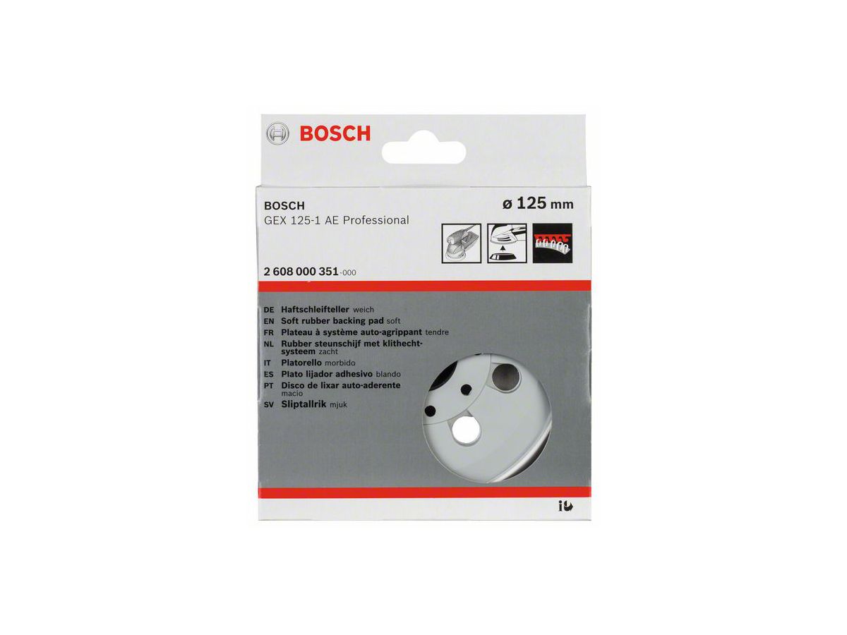 BOSCH Schleifteller, extraweich 125 mm für GEX 125