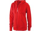 JN Ladies Hooded Jacket JN053 80%BW/20%PES, red, Größe S