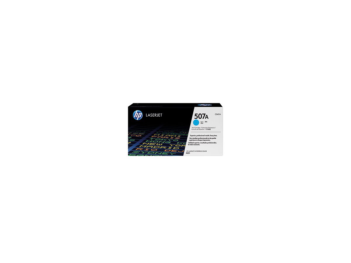 HP Toner CE401A 507A 6.000Seiten cyan