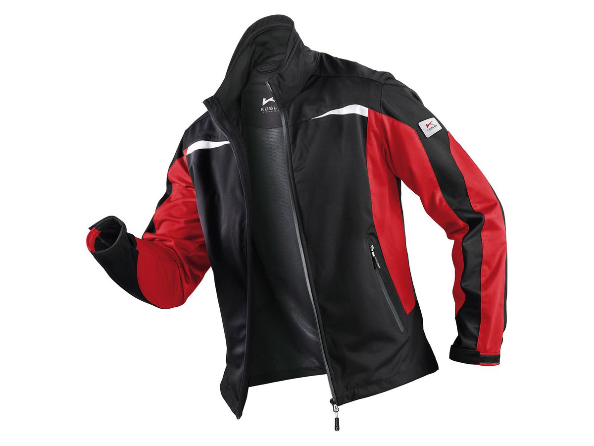 KÜBLER Ultrashelljacke Form 1141 schwarz/rot Größe M