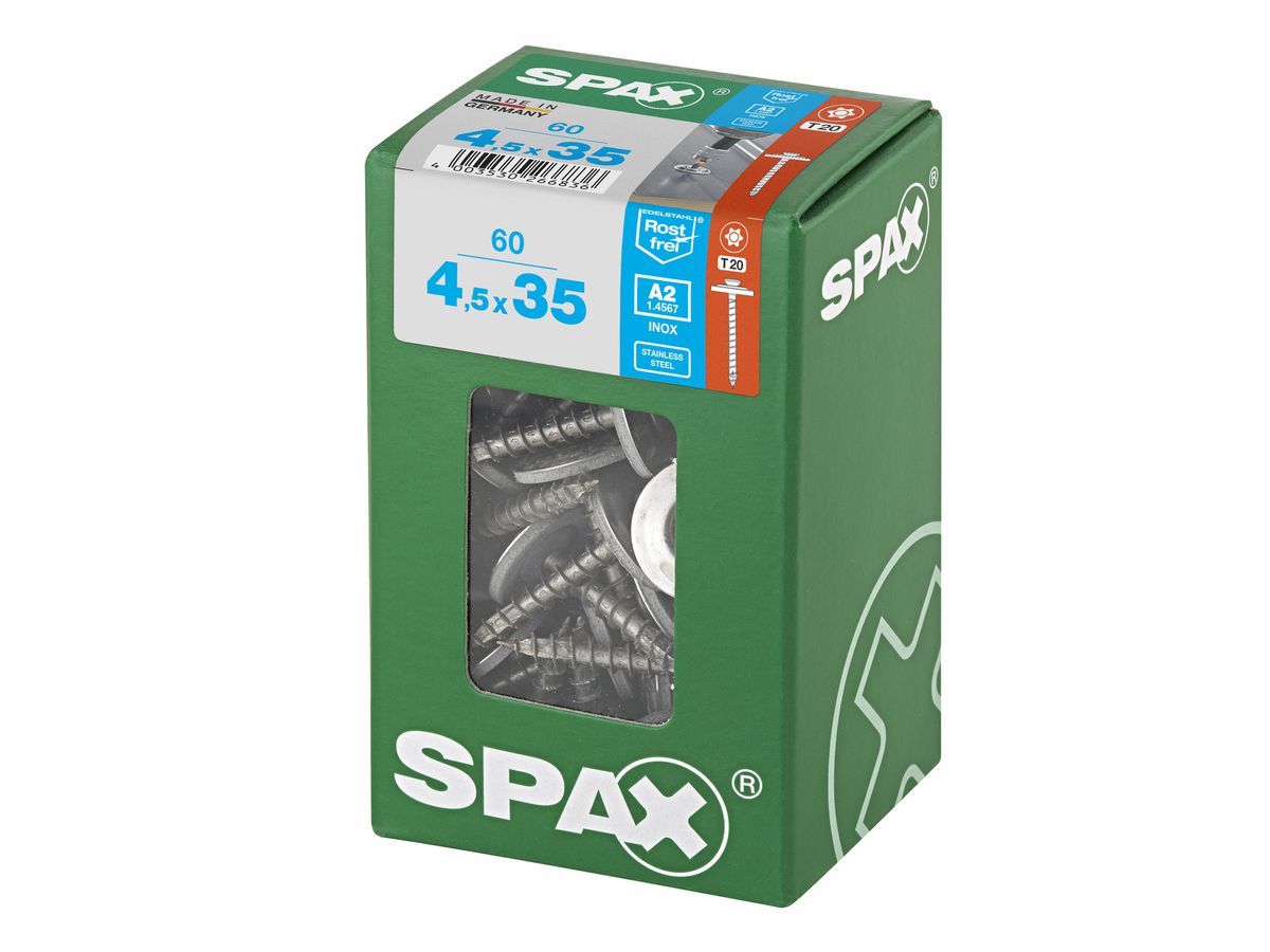 SPAX Spenglerschraube A2 T-STAR+