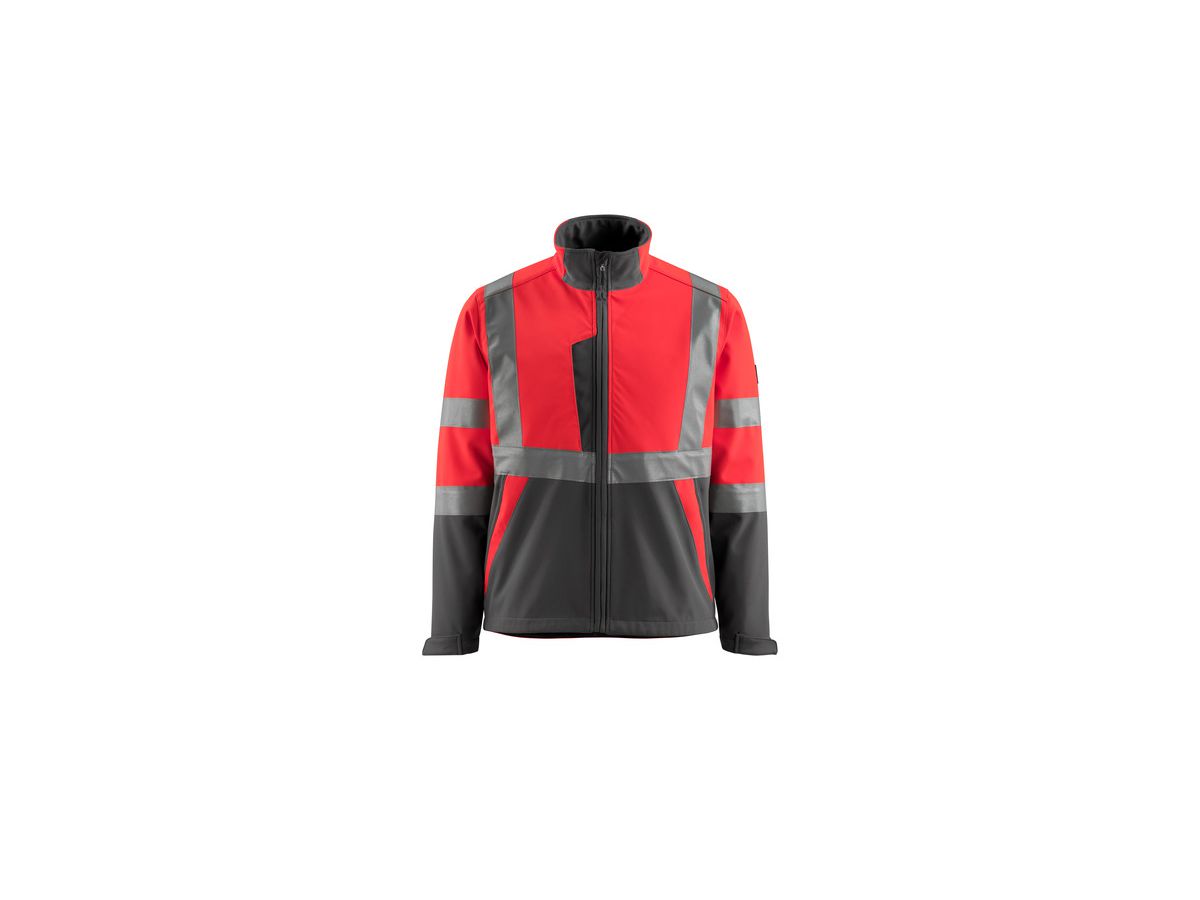 MASCOT Kiama, Soft Shell Jacke 15902-253 hi-vis rot/dunkelanthrazit, Gr. M