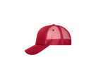 mb 5 Panel Retro Mesh Cap MB6550 red/red, Größe one size
