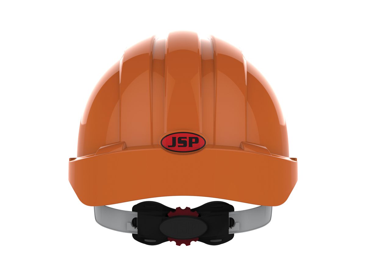 JSP Schutzhelm EVO3 AJF170 belüftet, mit Schirm, orange