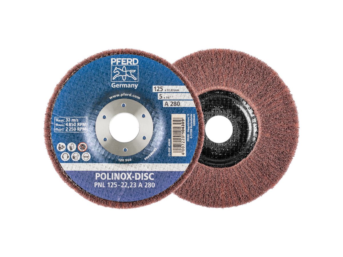 PFERD POLINOX-Schleifdisc 125x22,23 mm A 280