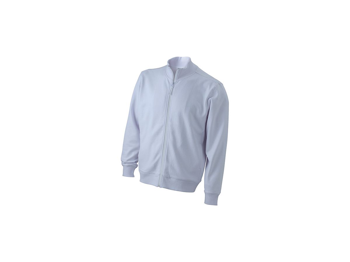JN Sweat Jacket JN058 100%BW, white, Größe M