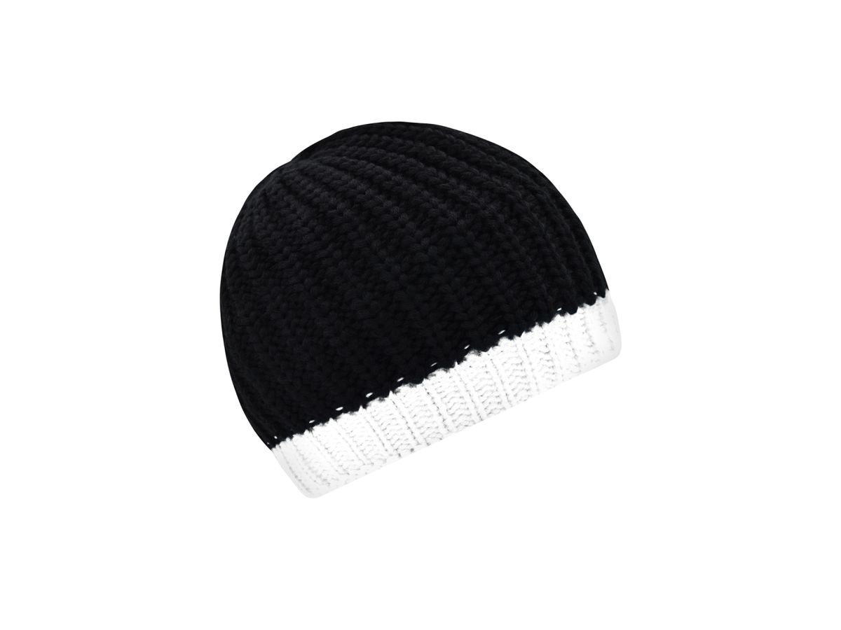 mb Wintersport Hat MB7103 black/white, Größe one size