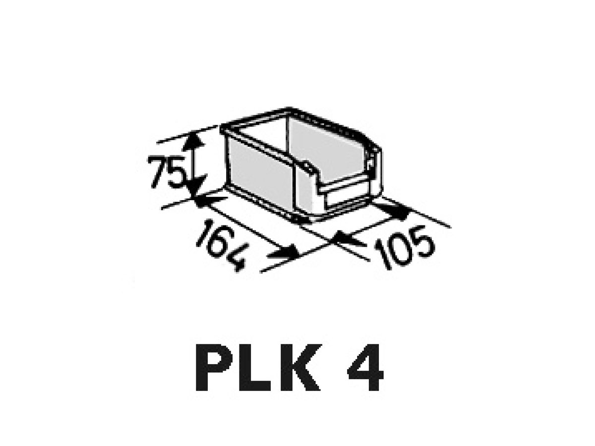 C+P Lager-Regalschrank 1980x700x300mm, 7035, 15 Böden, Tür