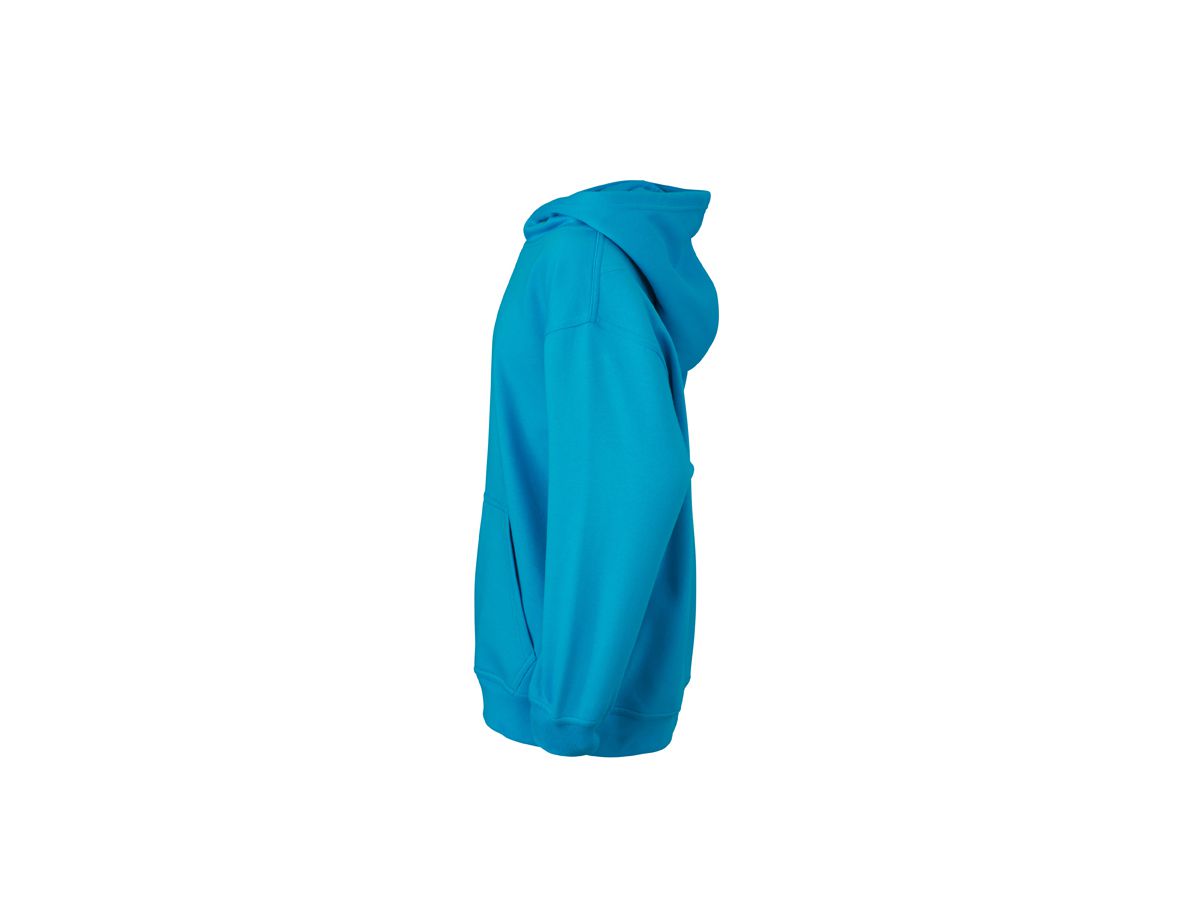 JN Hooded Sweat Junior JN047K 80%BW/20%PES, turquoise, Größe XL