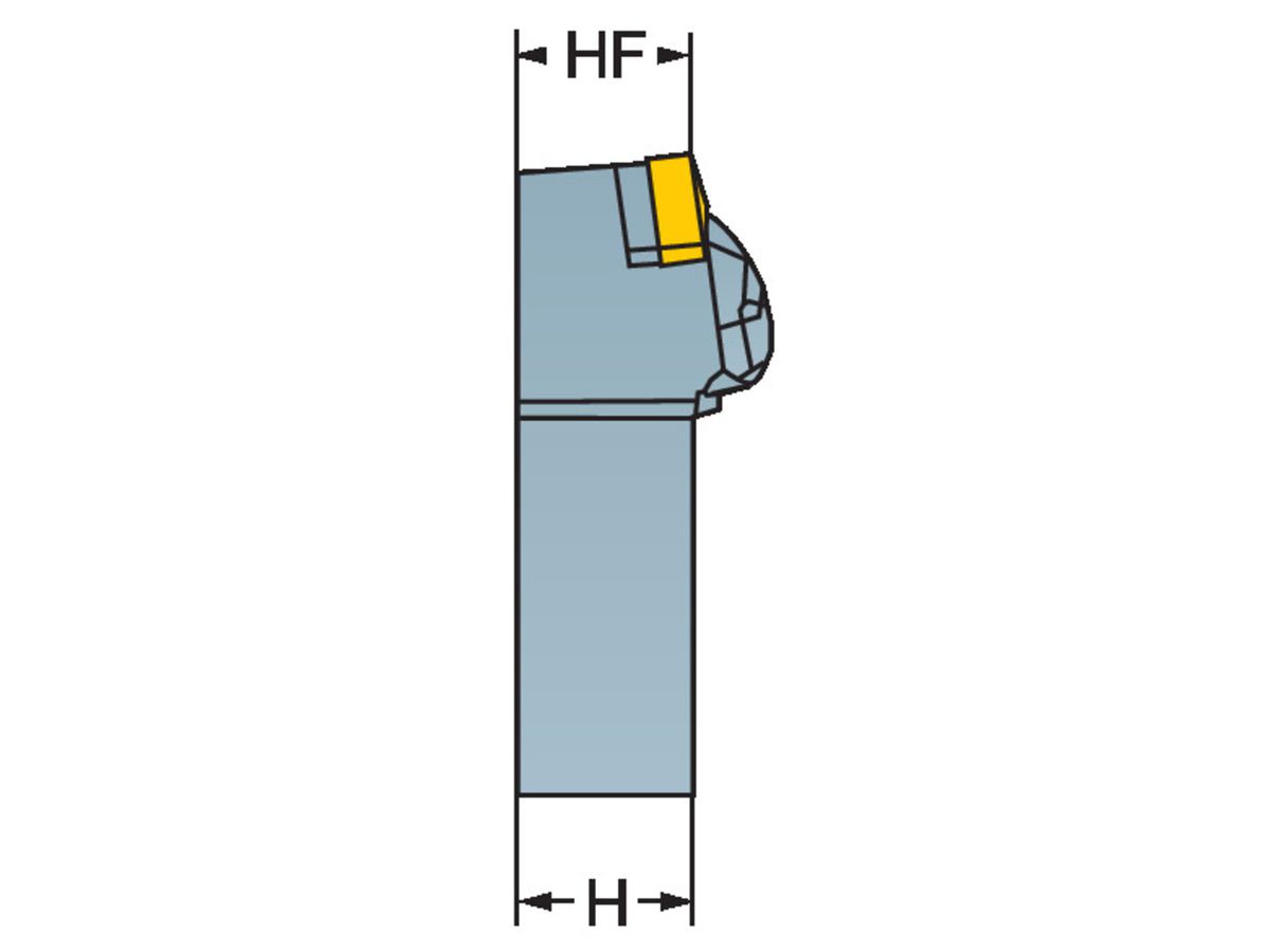 COROMANT T-Max Schaftwerkzeug zum Drehen CCLNR3232P16-4