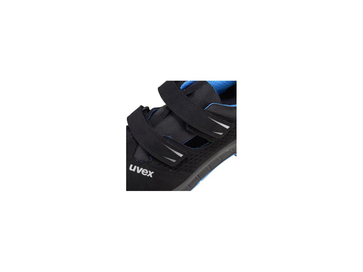 UVEX 2 trend Sandale S1P SRC blau, schwarz Gr. 38 Weite 12 Nr. 6936.3