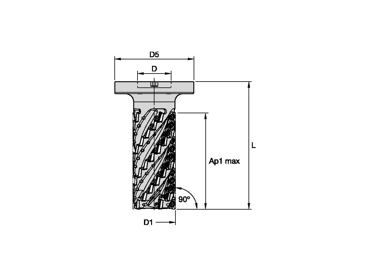 KENNAMETAL NGEB Aerospace Helical Cutter