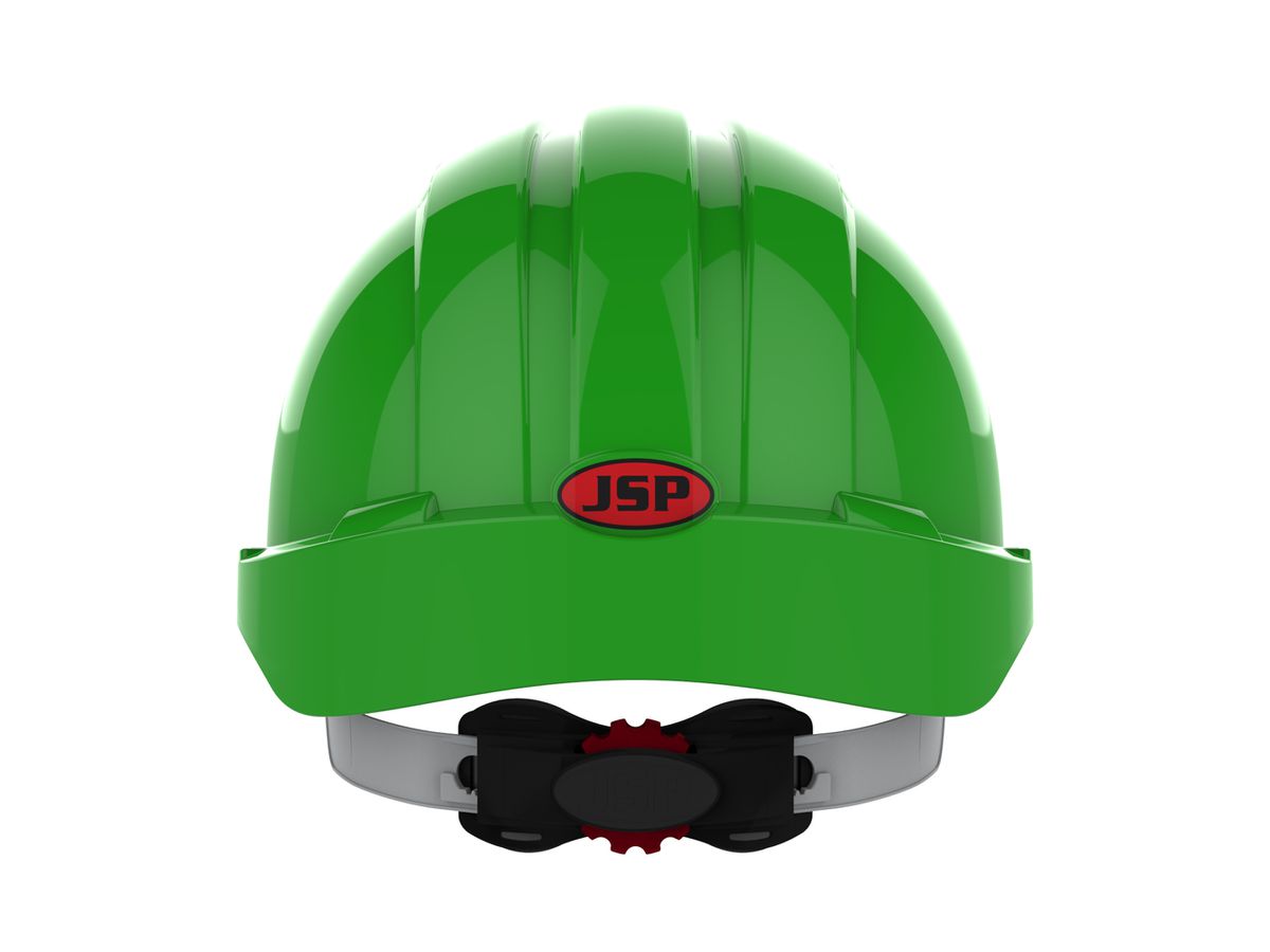 JSP Schutzhelm EVO3 AJF170 belüftet, mit Schirm, grün