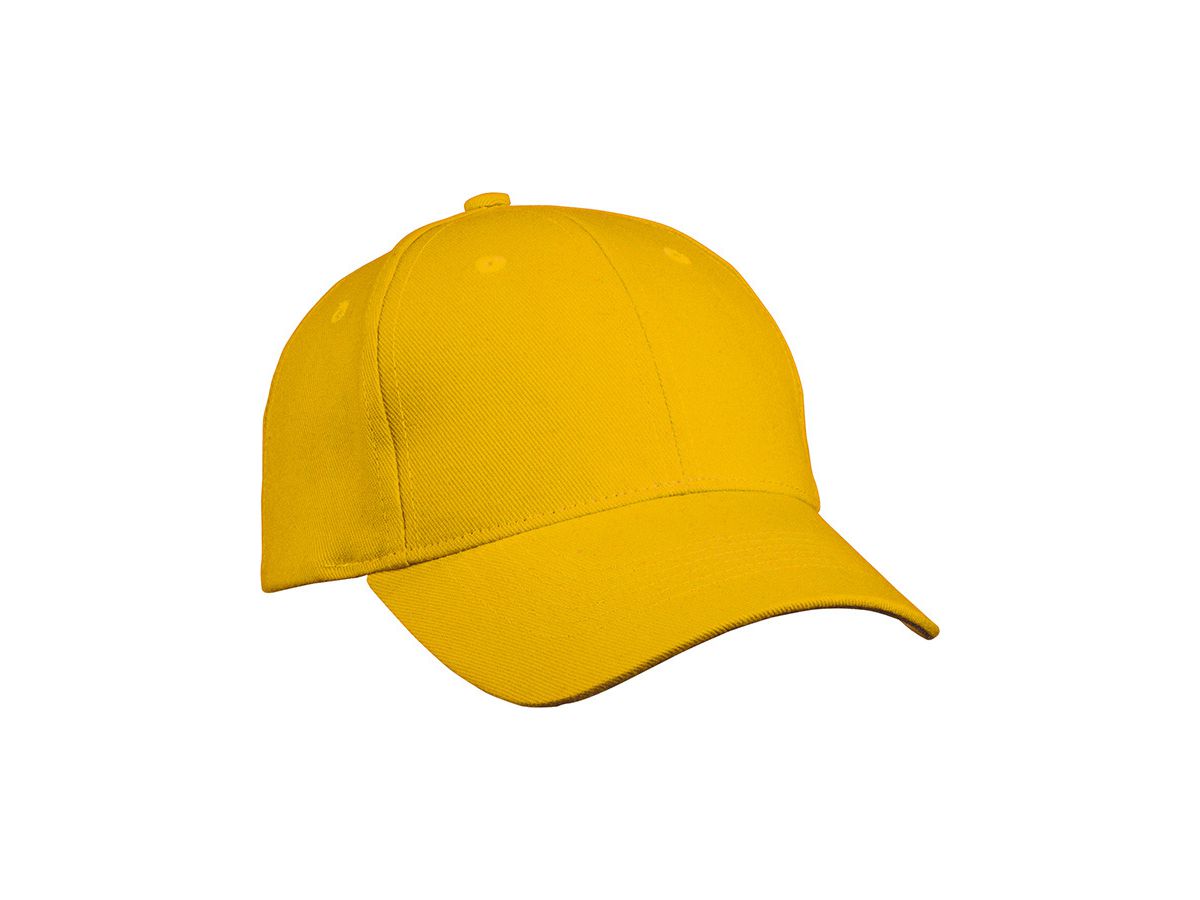 mb 6 Panel Cap Heavy Cotton MB091 100%BW, gold-yellow, Größe one size