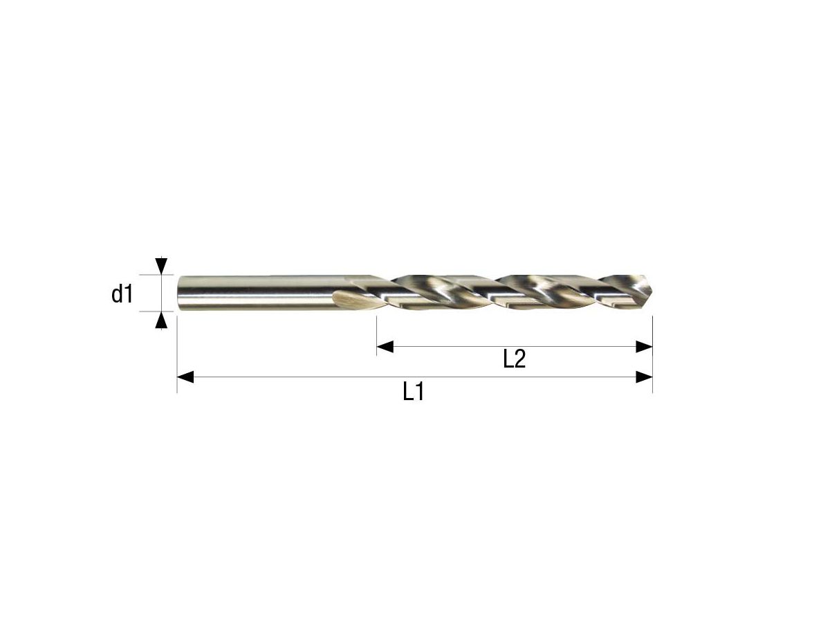 WEMAG Spiralbohrer DIN 338/N HSS blank profilgeschliffen 118 Grad  6,0mm