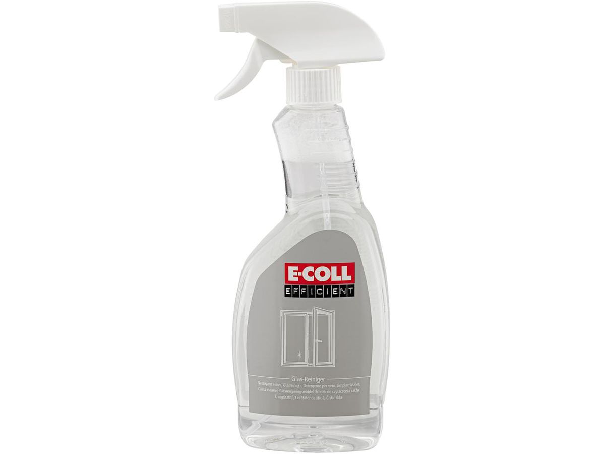 E-COLL Glasreiniger 500ml Sprühflasche, Efficient WE-EE