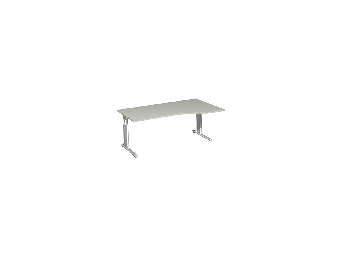 Geramöbel Schreibtisch Lissabon S-617305-LG/SI 180x68cm l.grau/si