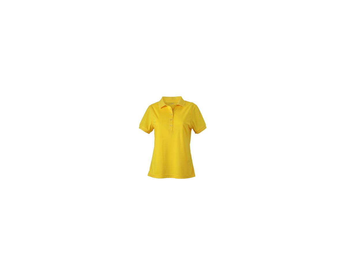 JN Ladies Active Polo JN574 100%PES, sun-yellow, Größe XL