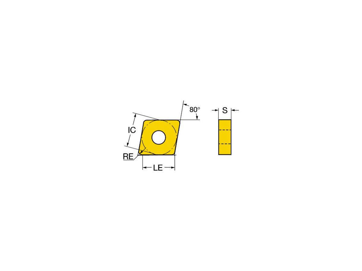 COROMANT T-Max P Schneidplatte zum Drehen CNMA120404-KR3205