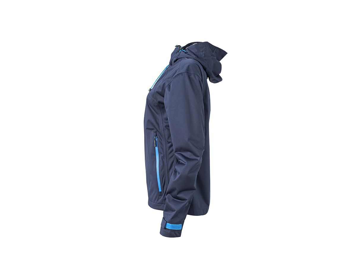 JN Ladies Outdoor Jacket JN1097 100%PES, navy/cobalt, Größe 2XL