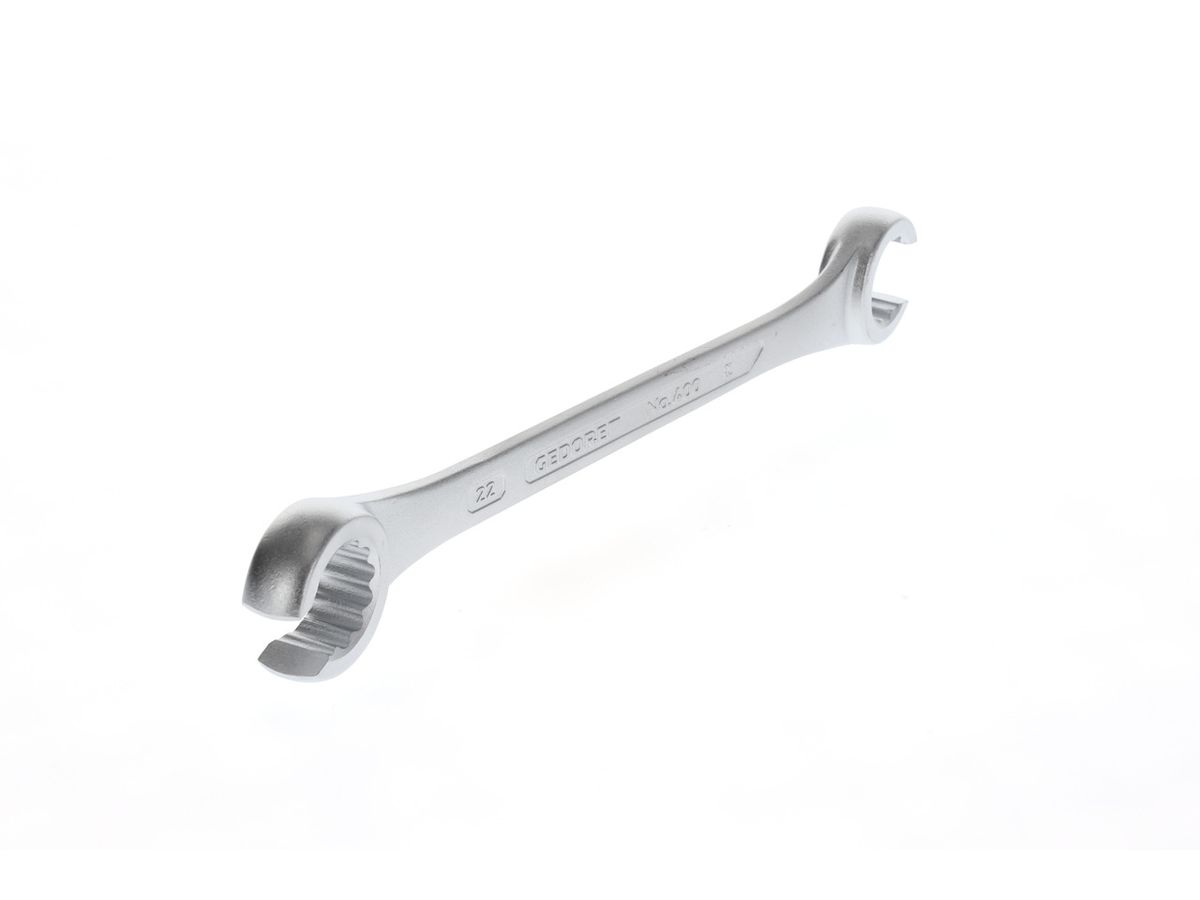 Double ring spanner open 19x22mm Gedore