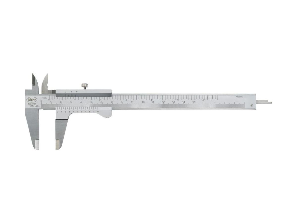 MAHR Taschenmessschieber 16 FN 150 mm, Feststellschraube