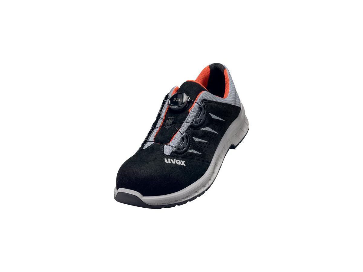 UVEX 2 trend Sicherheits-Halbschuh gel. Gr. 39 W10 S1P ESD SR BOA schw/gr 6908.1