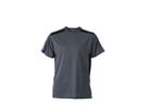 JN Craftsmen T-Shirt JN827 100%PES, carbon/black, Größe 5XL