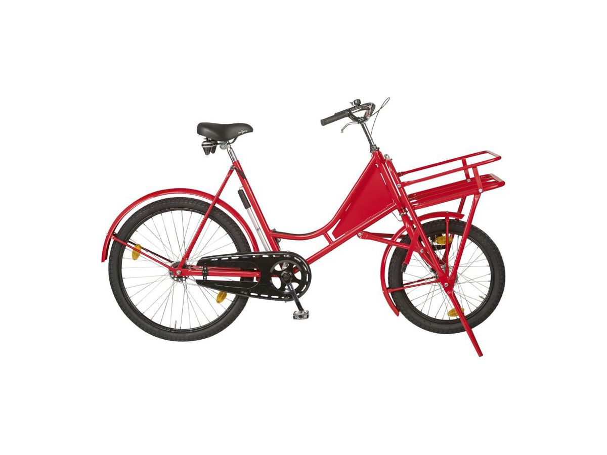 Lastenfahrrad Classic rot mit Lastenträger