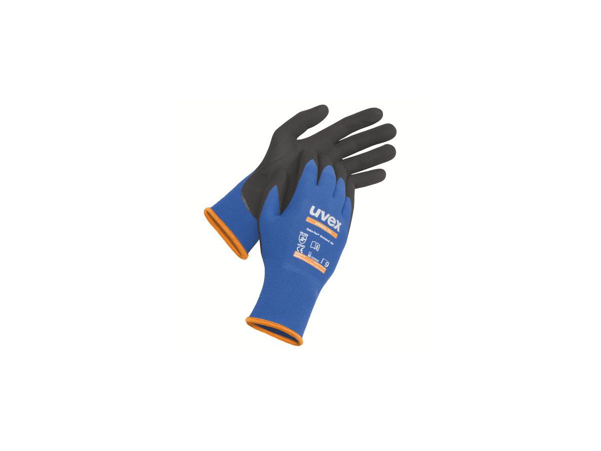 UVEX Montage-Handschuh athletic lite Nitrilschaum blau/schwarz, 6002.7