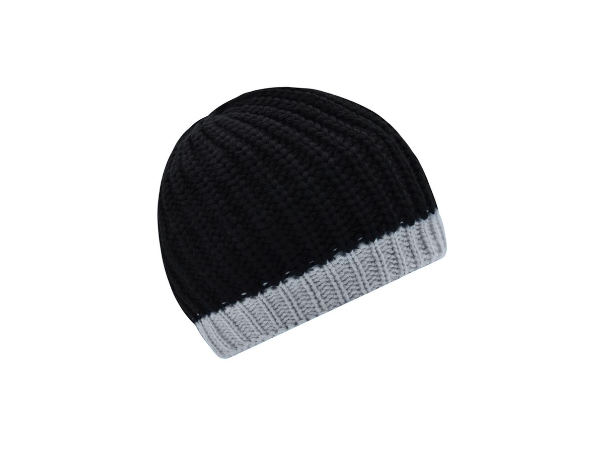 mb Wintersport Hat MB7103 black/silver, Größe one size