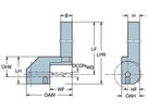 COROMANT Adapter rechteckiger Schaft - CoroTurn XS CXS-08-06R