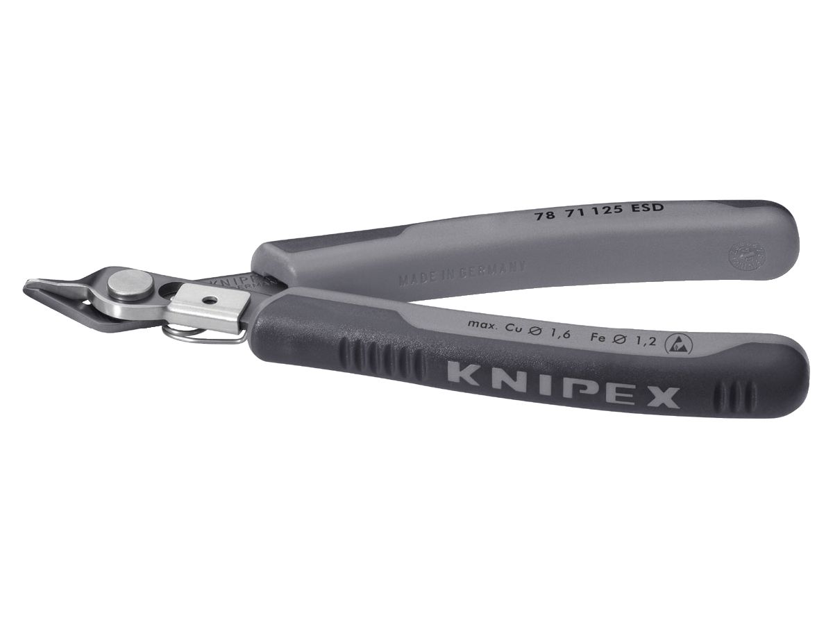 KNIPEX 78 71 125 ESD Electronic Super Knips ESD Mehrko.-Hülle brüniert 125 mm