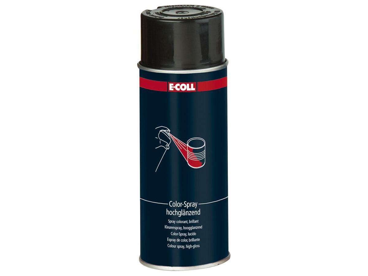 E-COLL Color-Spray, 400 ml Spraydose RAL9005 tiefschwarz, glänzend